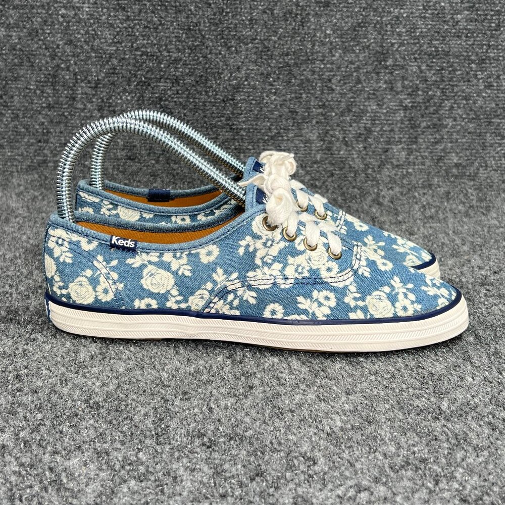 Keds Taylor Swift Champion Original Sneakers Women's Size 6 Blue Floral Low Shoe